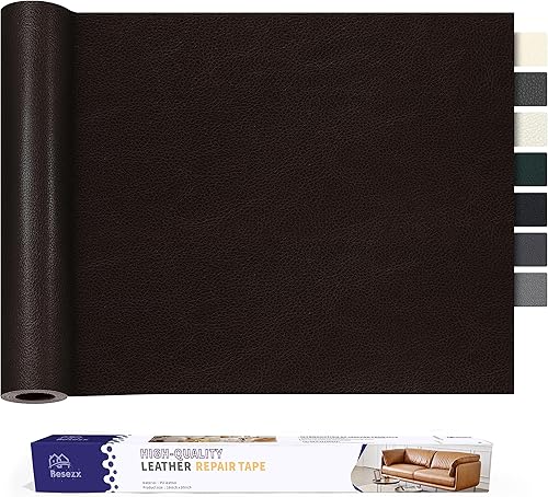 Miniatura 48 de Besezx - Kit de reparación de cuero, 1 unidad, rectangular, estilo tradicional, autoadhesivo, impermeable, resistente al desgaste, resistente a