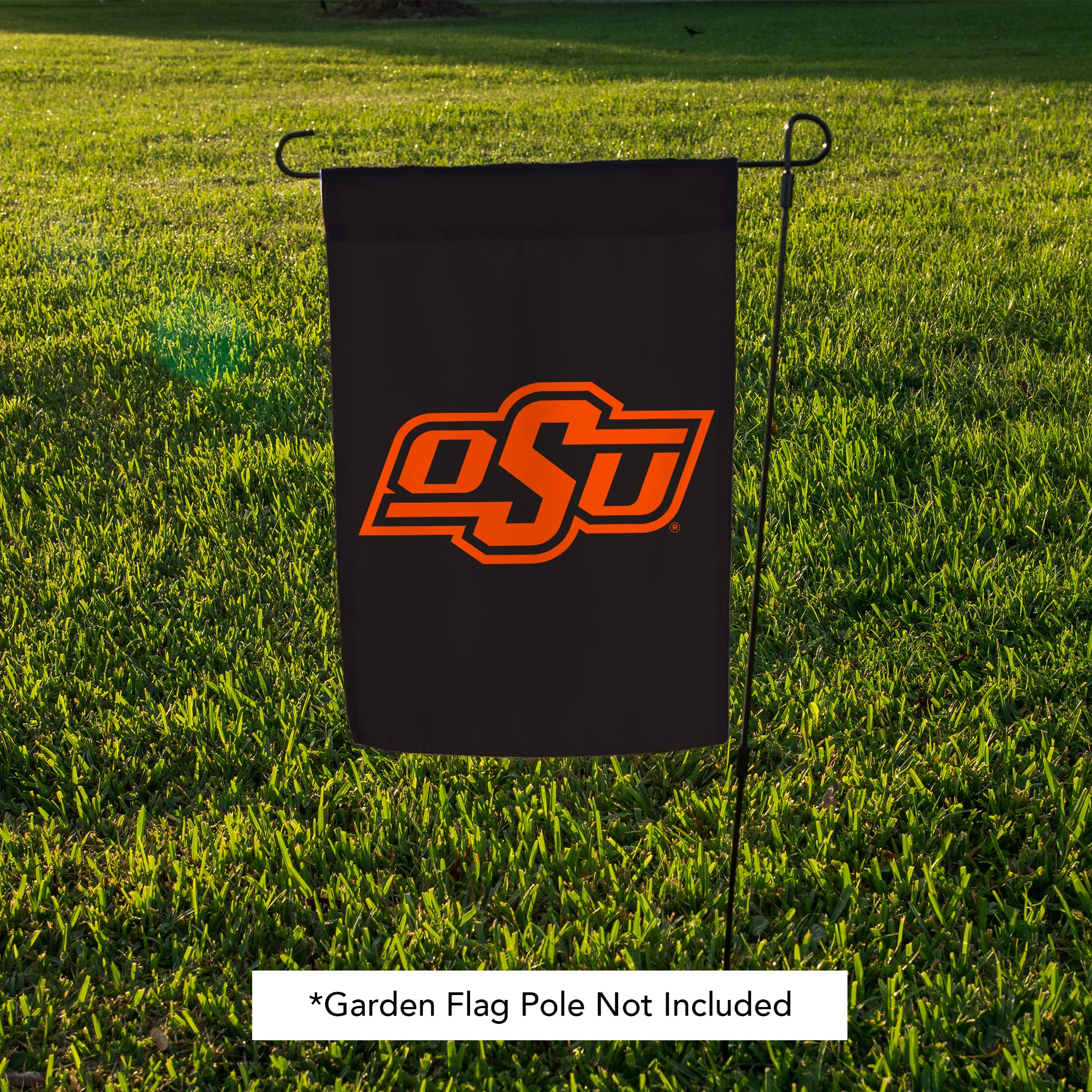 Oklahoma State University Gartenflagge – OSU Cowboys Design, 100% Polyester, Doppelseitig, Wetterfest