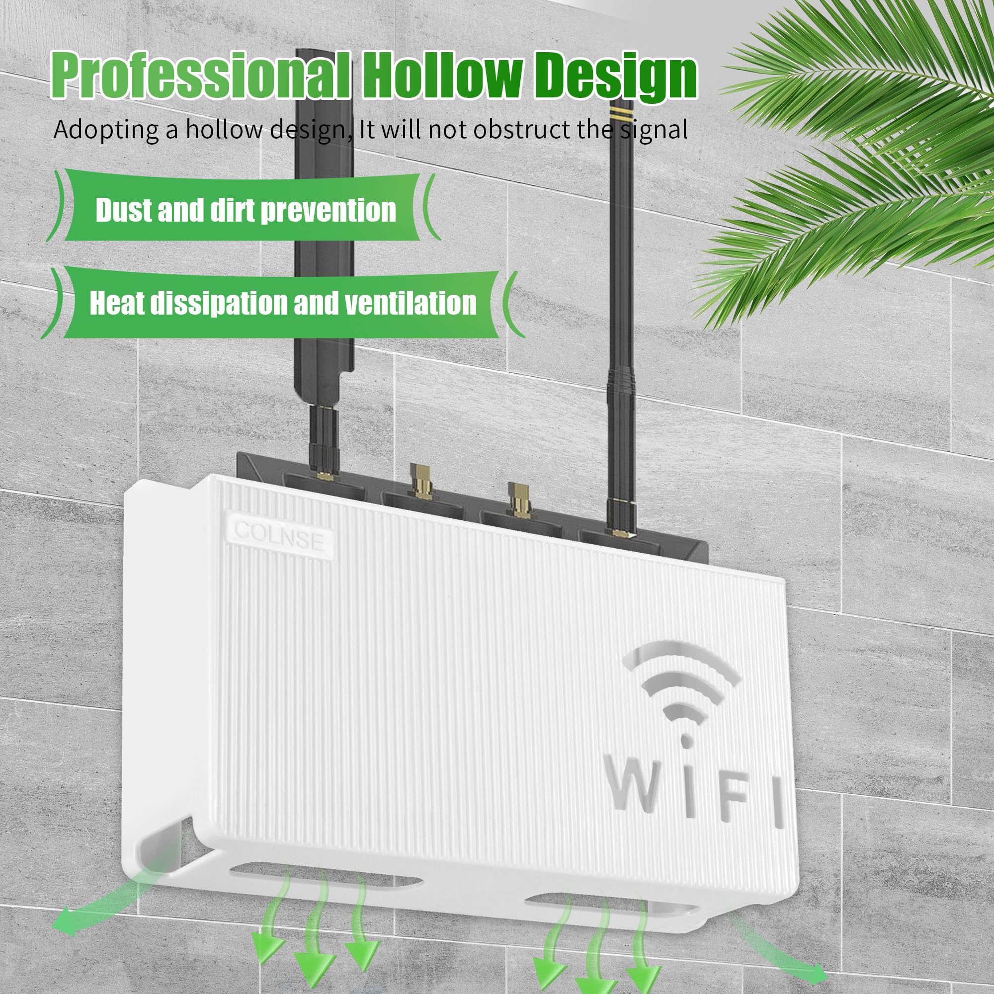 Boîte De Rangement Pour Routeur WiFi FuxFuis - Cache Câbles Et Modem, Design Blanc, Dimensions 30x22x6.5cm - Pour Salon, Bureau, Chambre