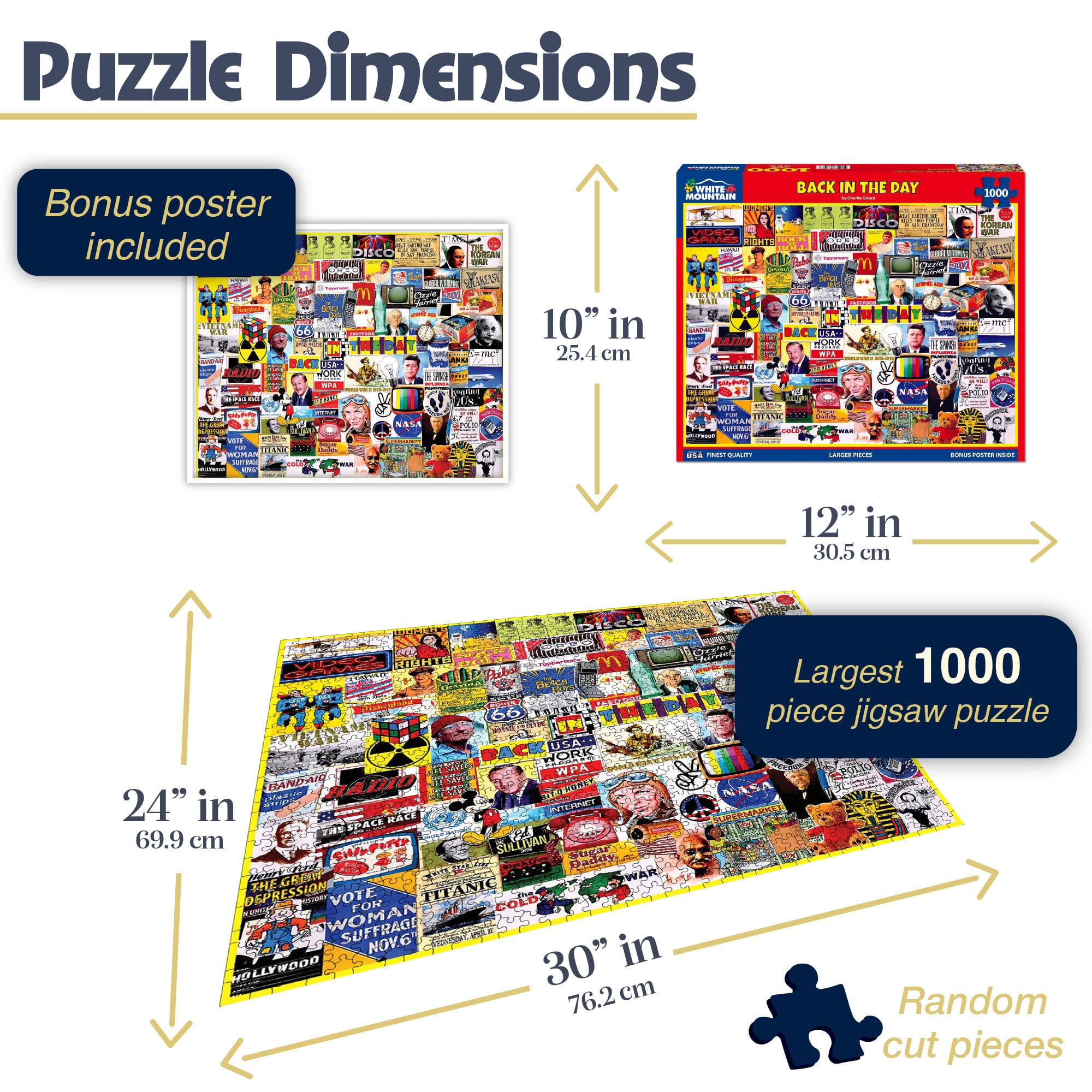 Amazon | White Mountain Puzzles Back in The Day - 1000ピース