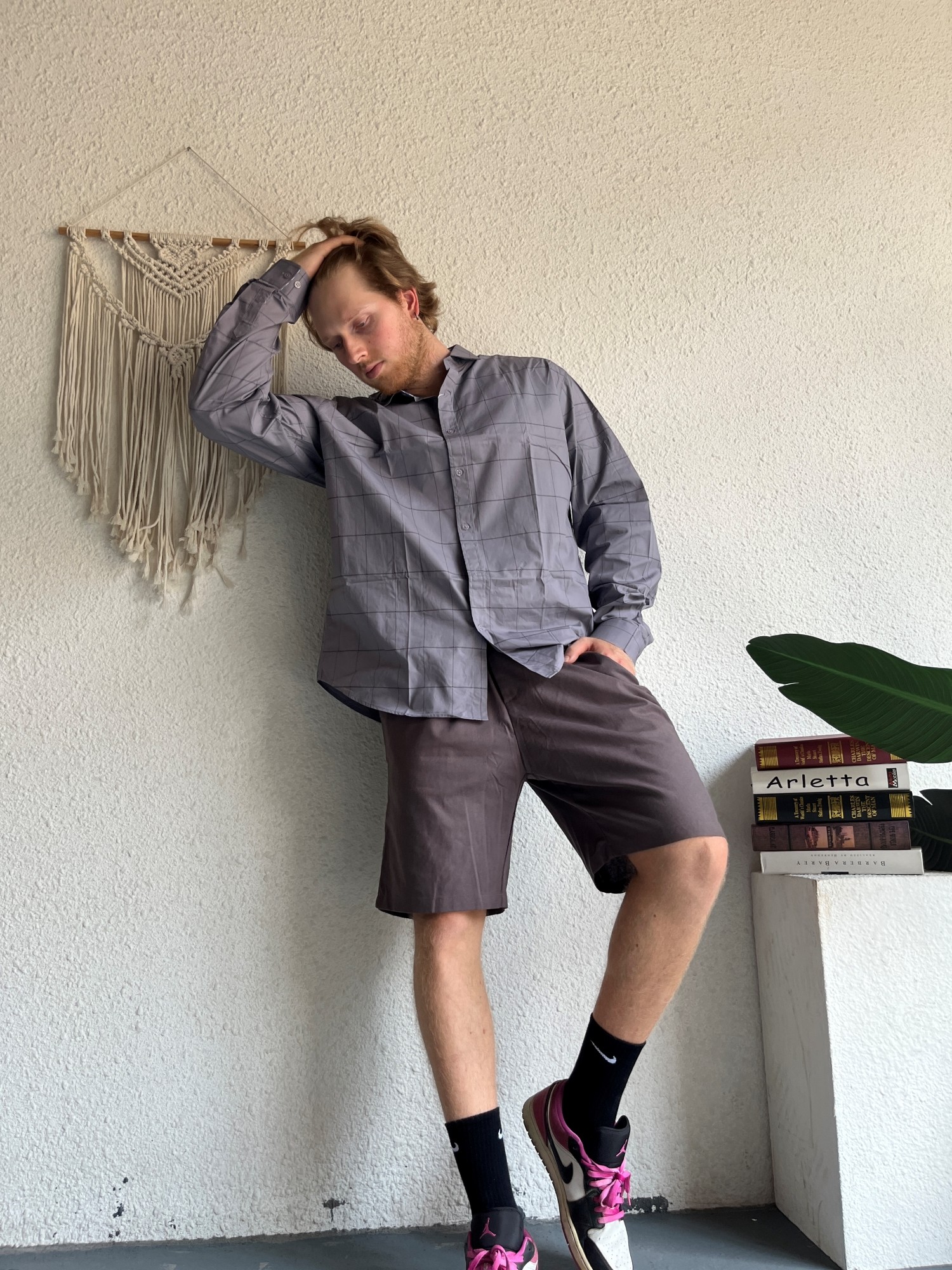 COOFANDY Mens Khaki Shorts Linen Flat Front Shorts Elastic Waist