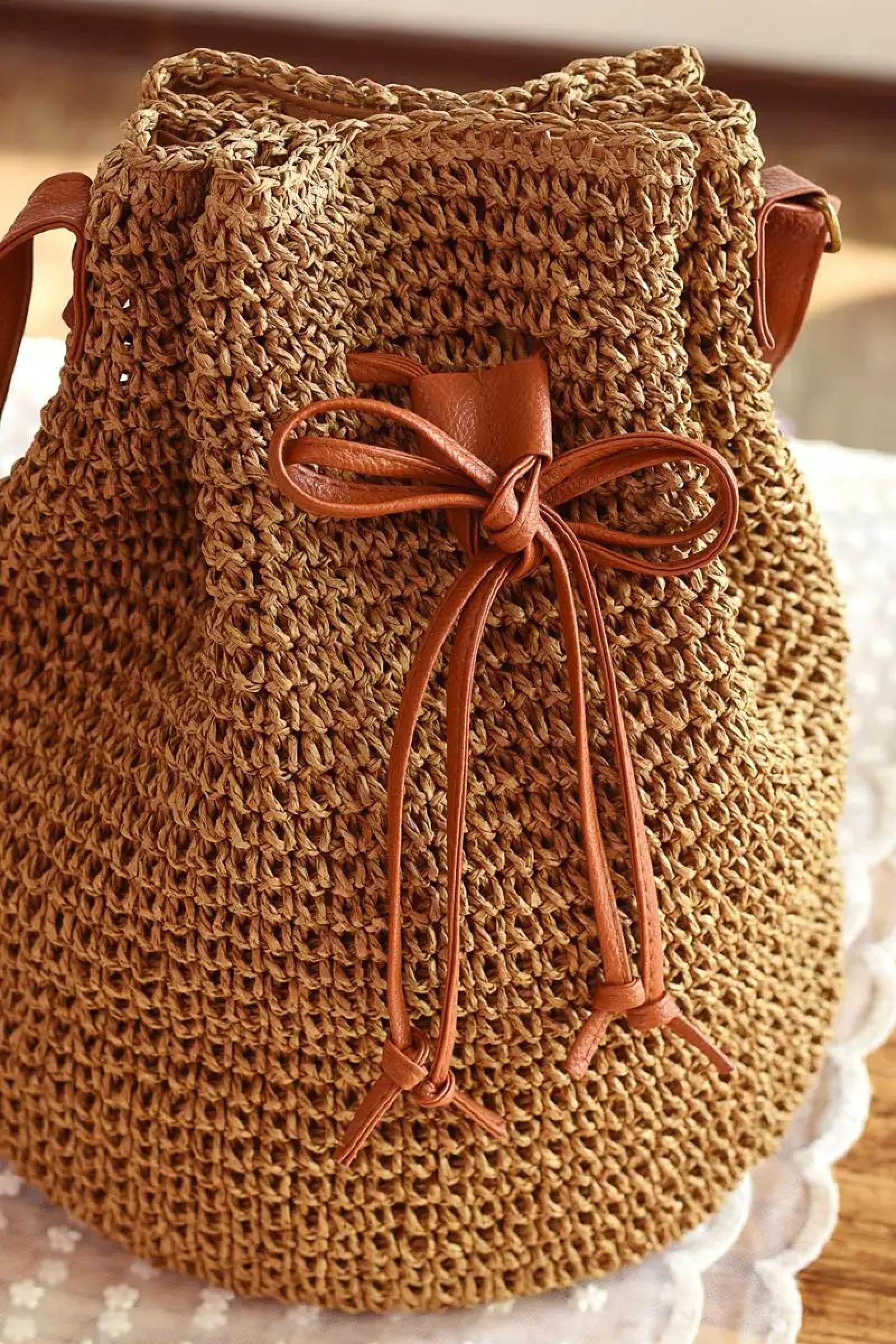Bolsa De Paja Bolsos De Hombro De Ratán para Mujer Tejido De Mimbre De Gran Capacidad Bolso Bandolera con Borla Bolso De Viaje Bolsos Grandes De Playa