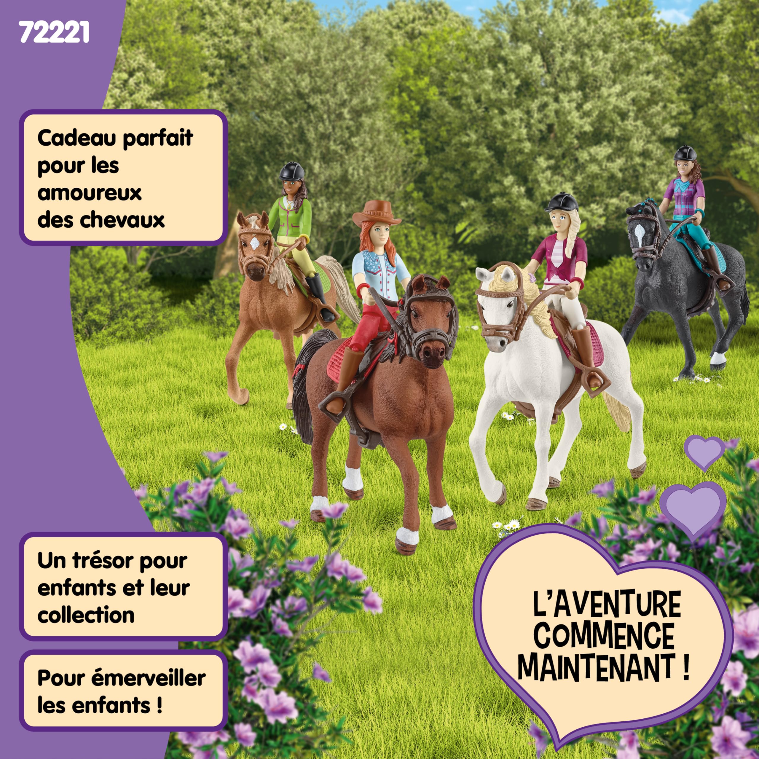 Schleich Horse Club | Balade à Cheval 72221 | dès 5 Ans | 40 pièces