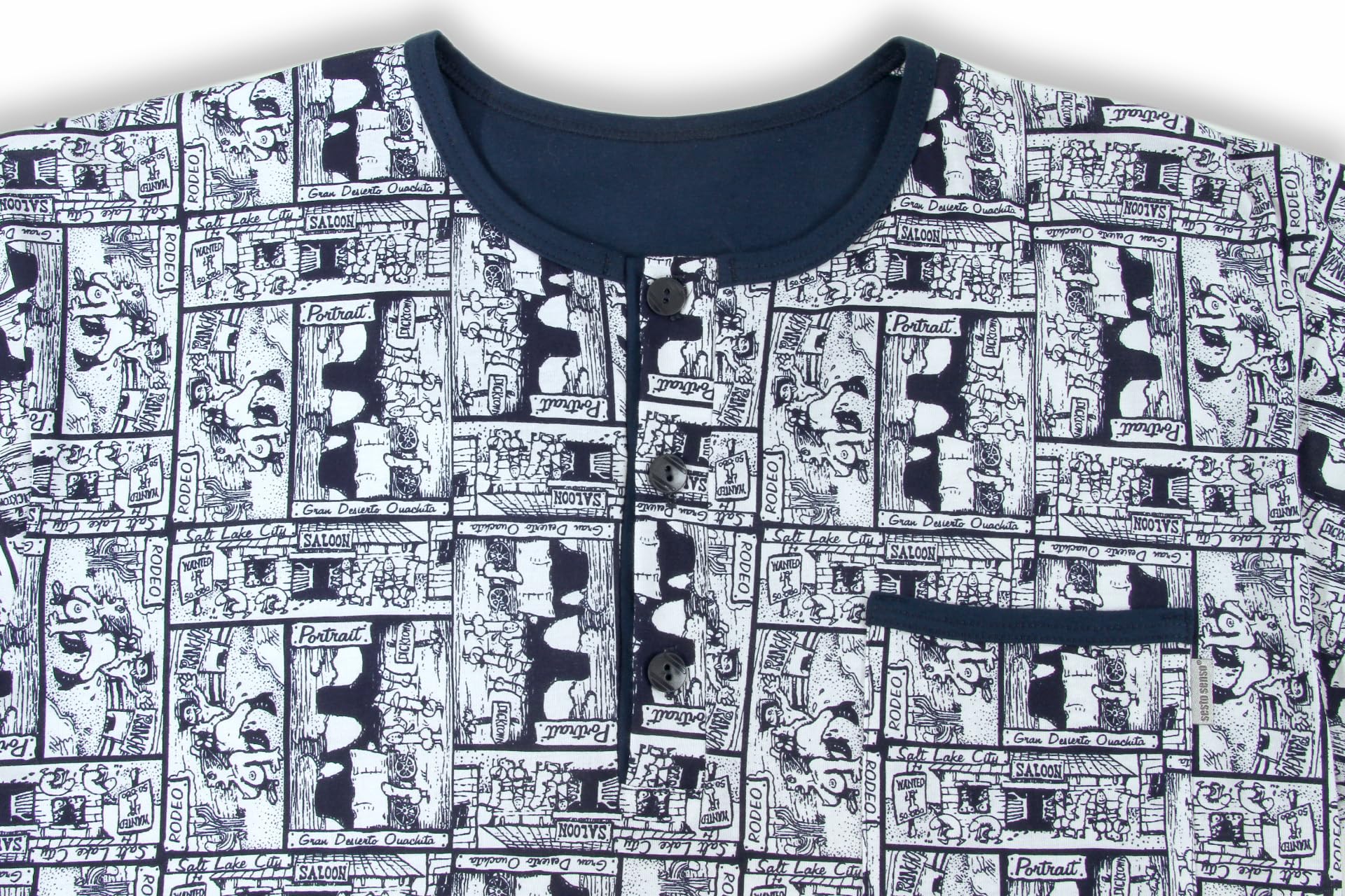 sesto senso Camisón de manga corta para hombre