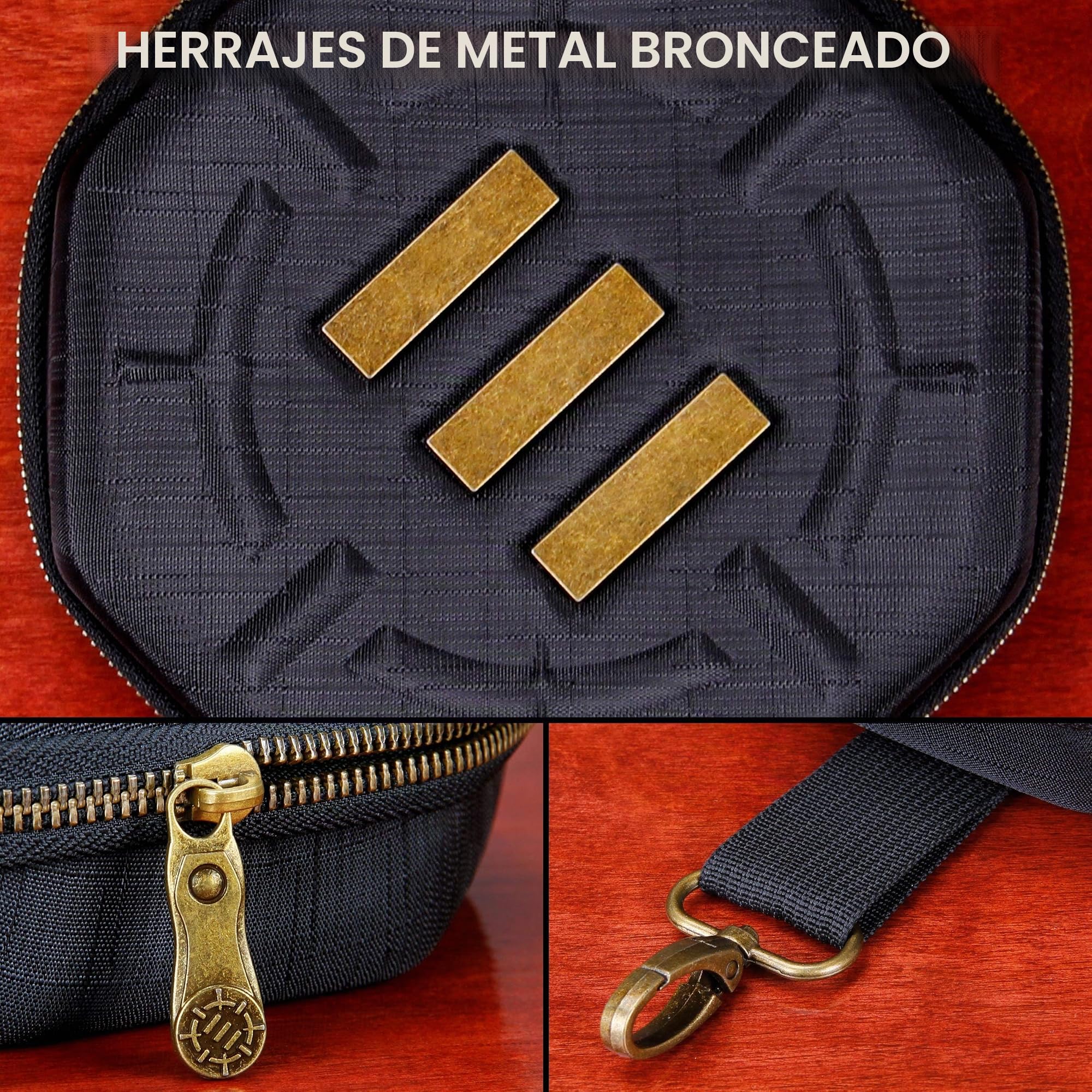 ENHANCE Caja de Dados para Juegos de Mesa - Contenedor de Almacenamiento para hasta 150 Dados RPG - Diseño Protector Resistente con Interior Suave