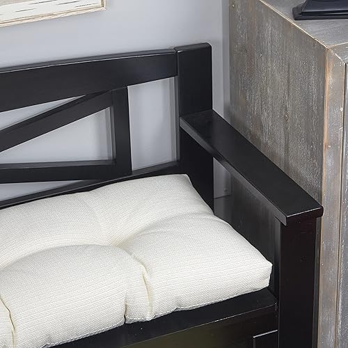 Miniatura 6 de Klear Vu The Gripper - Cojín antideslizante Omega para asiento de ventana de almacenamiento, 1 almohadilla de banco, 43 pulgadas, color marfil