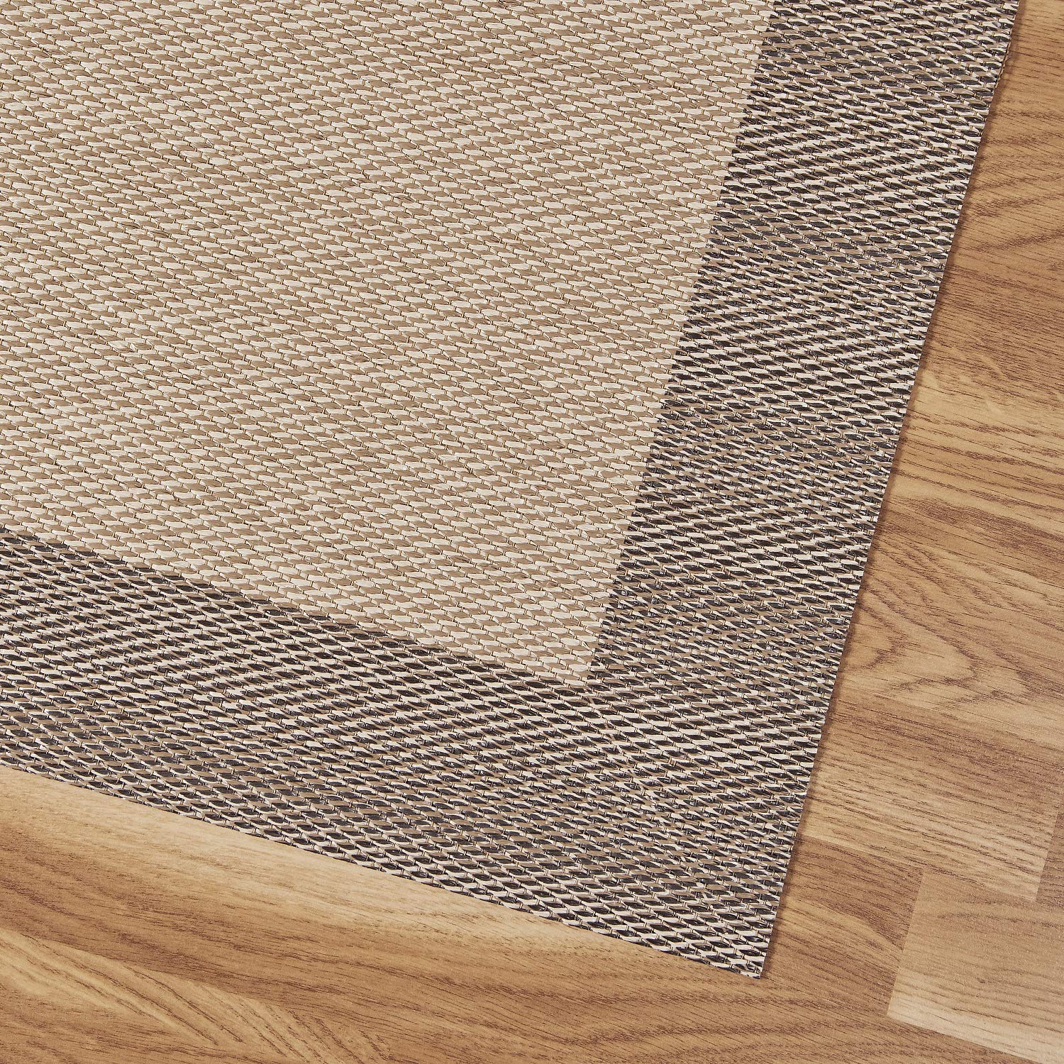 Estores Basic Alfombra Vinilica Salon Premium Alfombras de habitación Comedor baño Cocina Lavable Antideslizante y Resistente para Interior y Exterior Beige 60x90 cm