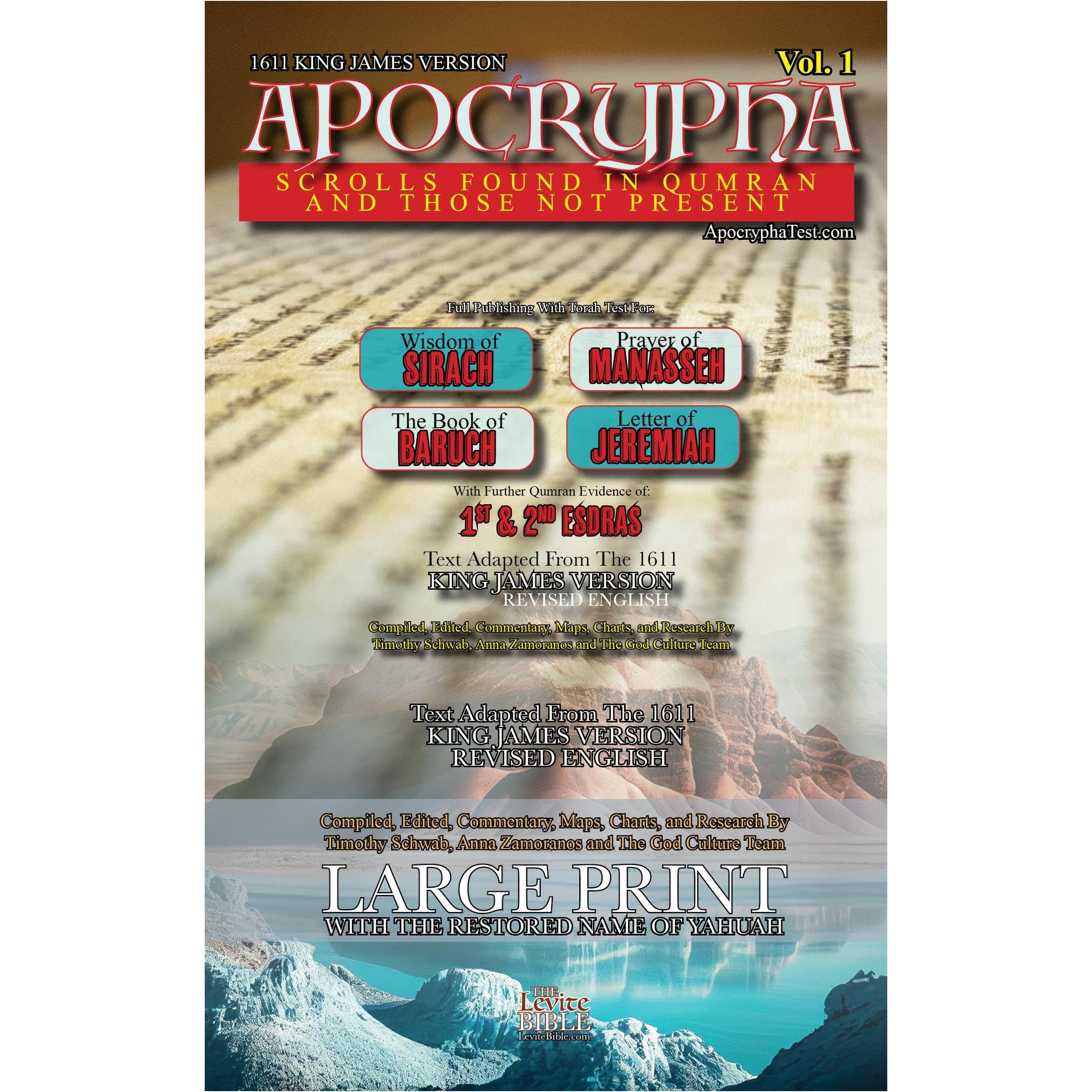 Apocrypha Scrolls Found In Qumran And Those Not Present Vol. 1