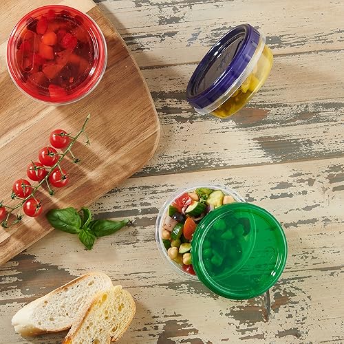 Miniatura 3 de ELEGANT DISPOSABLES Twist Top Contenedores de almacenamiento de alimentos de 8 onzas, paquete de 12 recipientes de plástico para congelador, a