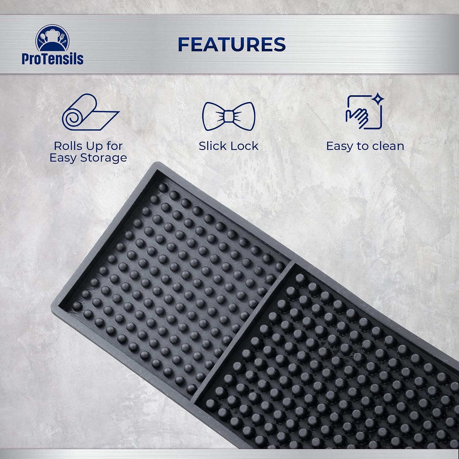 Bar Mats for Countertop by ProTensils, (58.42 cm x 8.26 cm) Bar Rail Mat - Image 4
