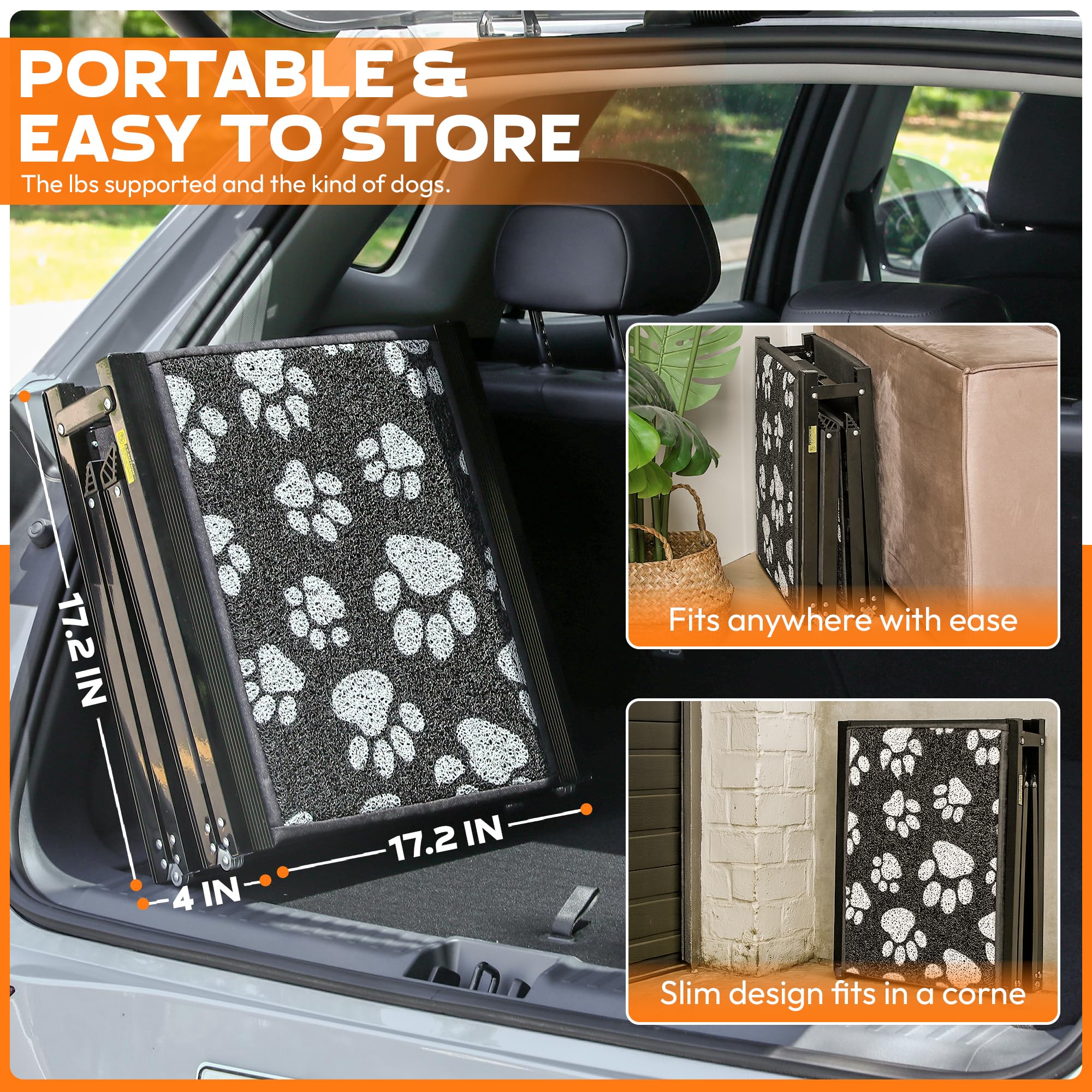 Rampa plegable para perros
