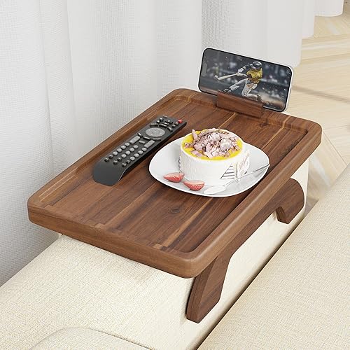 Miniatura 11 de BLUEWEST Mesa Octogonal de la bandeja del sofá, 12 x 9 x 5 pulgadas, negro (ST01)