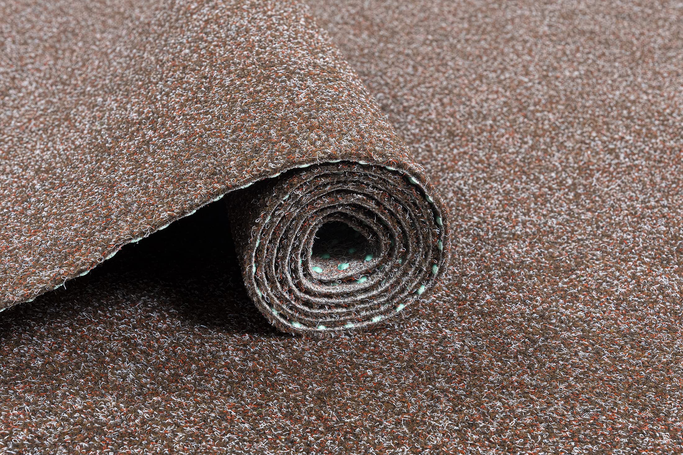 Carpeto Rugs Erba Sintetica per Esterno Drenante con Protuberanze - Prato Sintetico da Esterno Drenante - Tappeto Erba Sintetica per Esterno Rotolo - Marrone - 300 x 400 cm