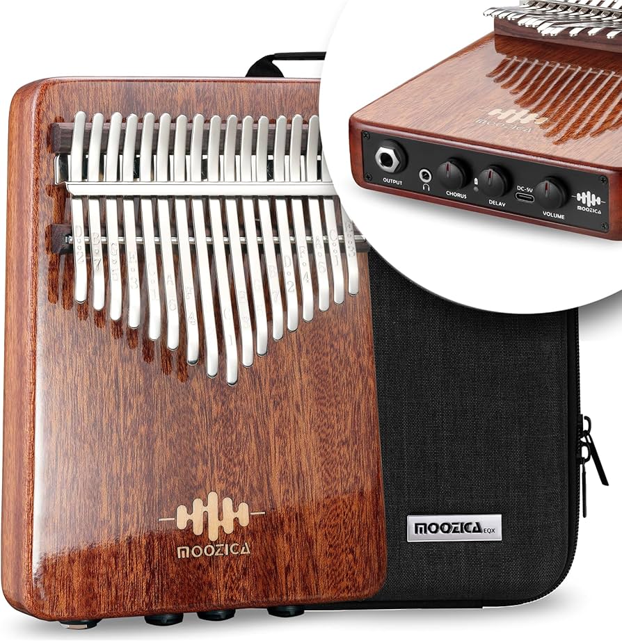Amazon.com: MOOZICA EQX Series Professional Kalimba, Built-in