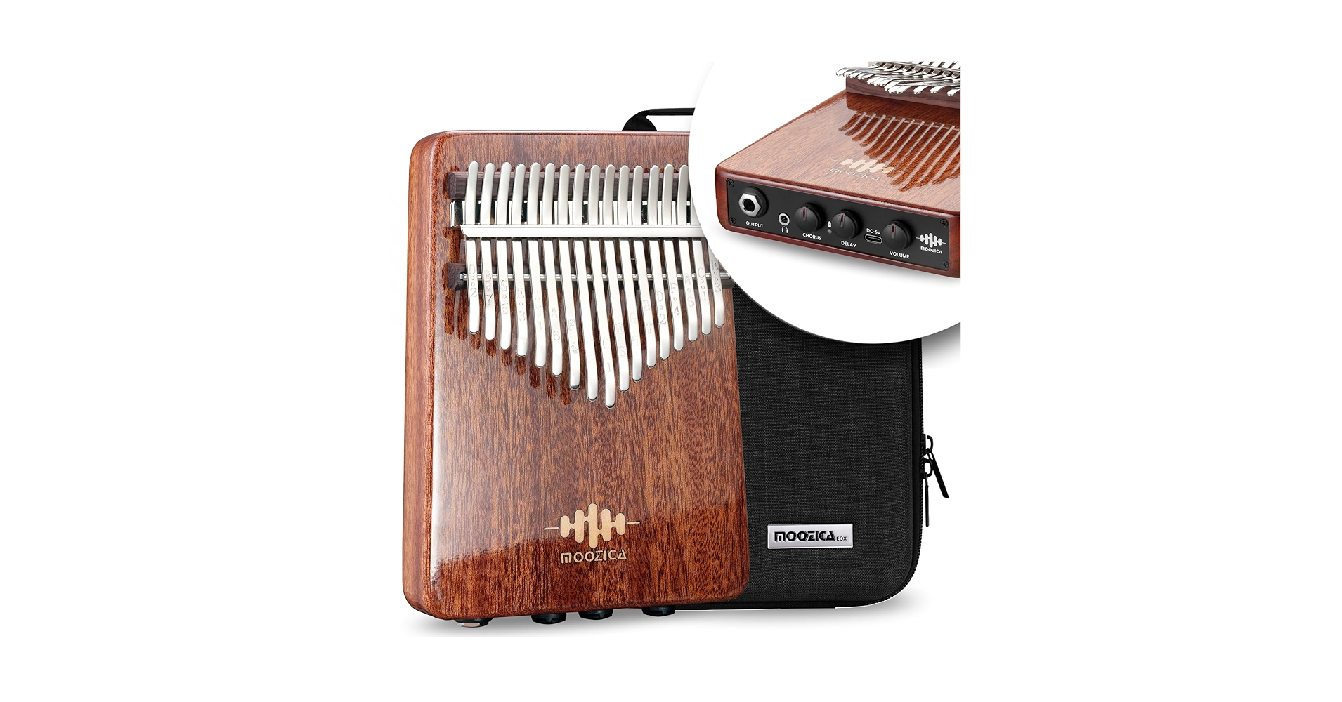 美品　希少　moozica 36キー カリンバ ピアノ配列 EQXシリーズ Amazon.co.jp: MOOZICA 36キーカリンバ 半音階 二段の半音付き