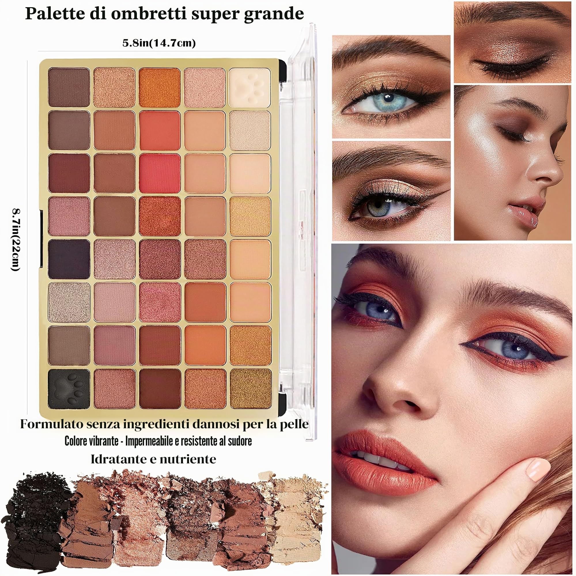 Kit trucco - Set trucco per ragazze - Set regalo per donne con palette di ombretti, rossetti