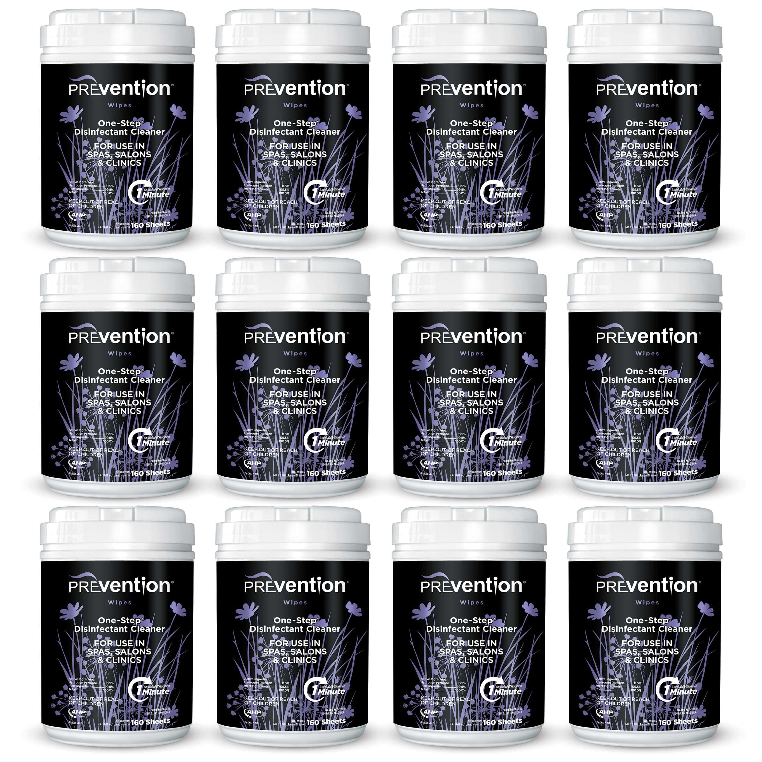 Prevention All Purpose Disinfectant Wipes Cleaning Wipes Canister Bulk Cleaner Towelettes for Salons Spas Clinics Hospital Grade Surface