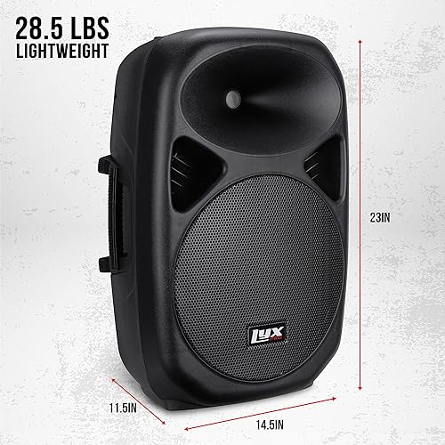 Miniatura 3 de LyxPro Sistema PA de 12" Potente Sistema de Altavoces Activos Portátiles Compactos con Ecualizador, Bluetooth, Ranura para Tarjeta SD, USB, MP3,