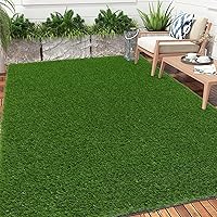 Vista 12 de Bsmathom Alfombra de Césped Artificial para Interior y Exterior, Alfombra de Césped para Perros de 3x5 pies con Agujeros de Drenaje, Césped