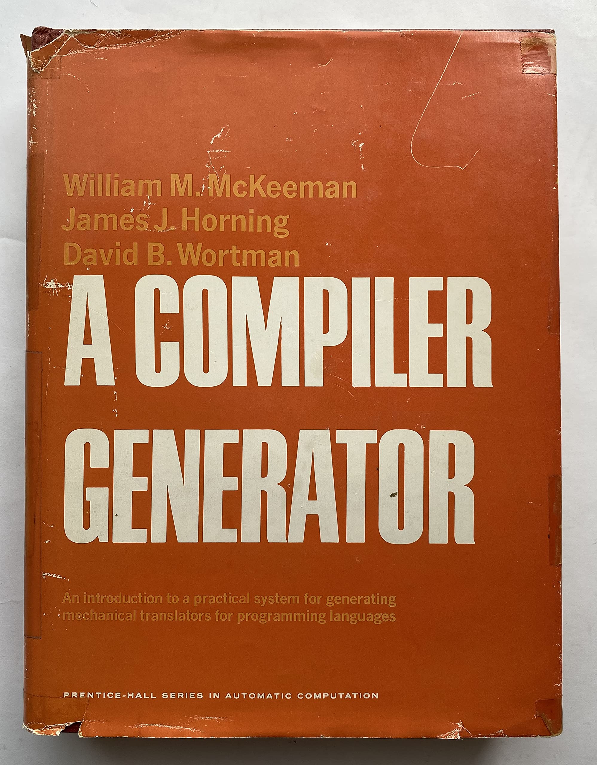 A compiler generator (Prentice-Hall series in automatic computation) cover
