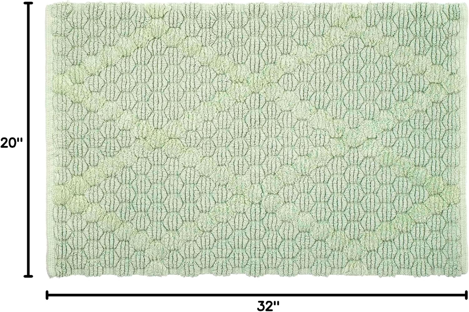 Nicole Miller - Bathroom Rug 20x32 Soft, Non-Slip & Absorbent Cotton image 3