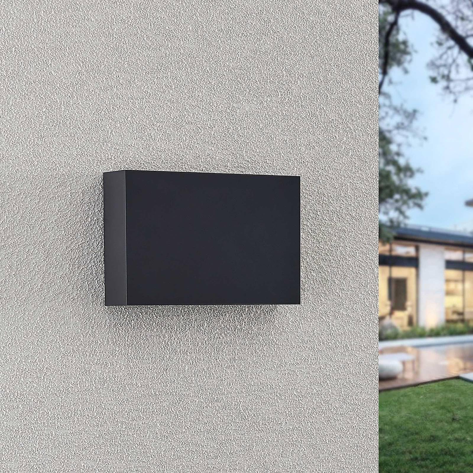 Lindby Applique LED da esterni (Moderno) colore Nero, lampadina inclusa applique lampada outdoor per facciata/parete terrazzo e