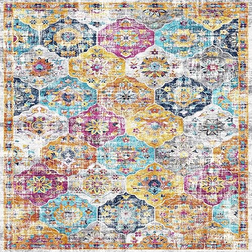 Mandala Machine Washable Rug (8' x 10')