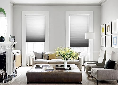 Miniatura 5 de LazBlinds Persianas celulares sin cordones, sin herramientas, sin taladro, persianas degradadas para filtrar la luz, persianas de panal para