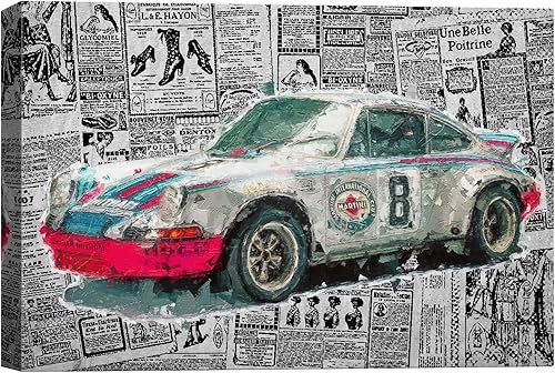 Miniatura 29 de SIGNWIN Lienzo decorativo para pared, reproductor de cintas de casete retro Boombox en naranja, rosa, verde y azul, ilustraciones sonoras, arte pop