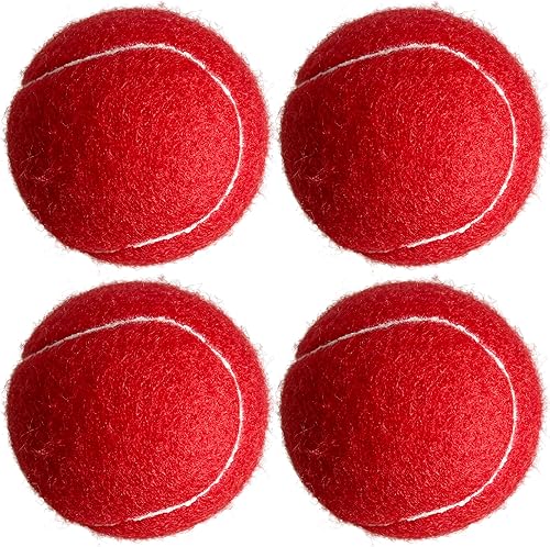 Miniatura 6 de Pelotas de tenis, paquete de 4 pelotas de tenis de práctica para principiantes, pelotas de tenis de entrenamiento para mascotas y perros