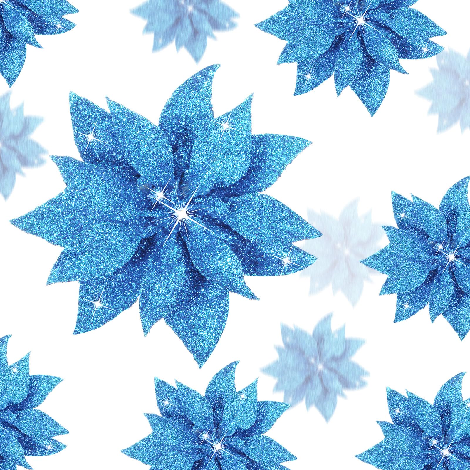 Chunyin 24 Pcs Christmas Poinsettias Artificial Flowers