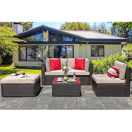 Exclusive! 5-Piece Patio Furniture Set for Your Cozy Outdoor Space