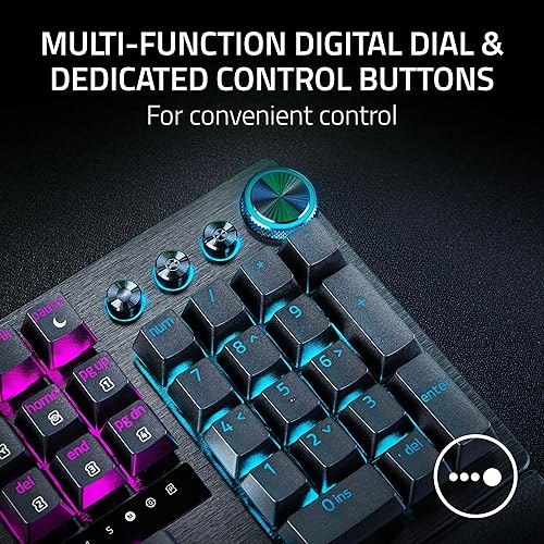 Miniatura 9 de Razer Huntsman V3 Pro 8KHz Teclado para juegos E-sports Interruptores ópticos analógicos Gen 2-8000 Hz Pulsador de sondeo - Disparador rápido -