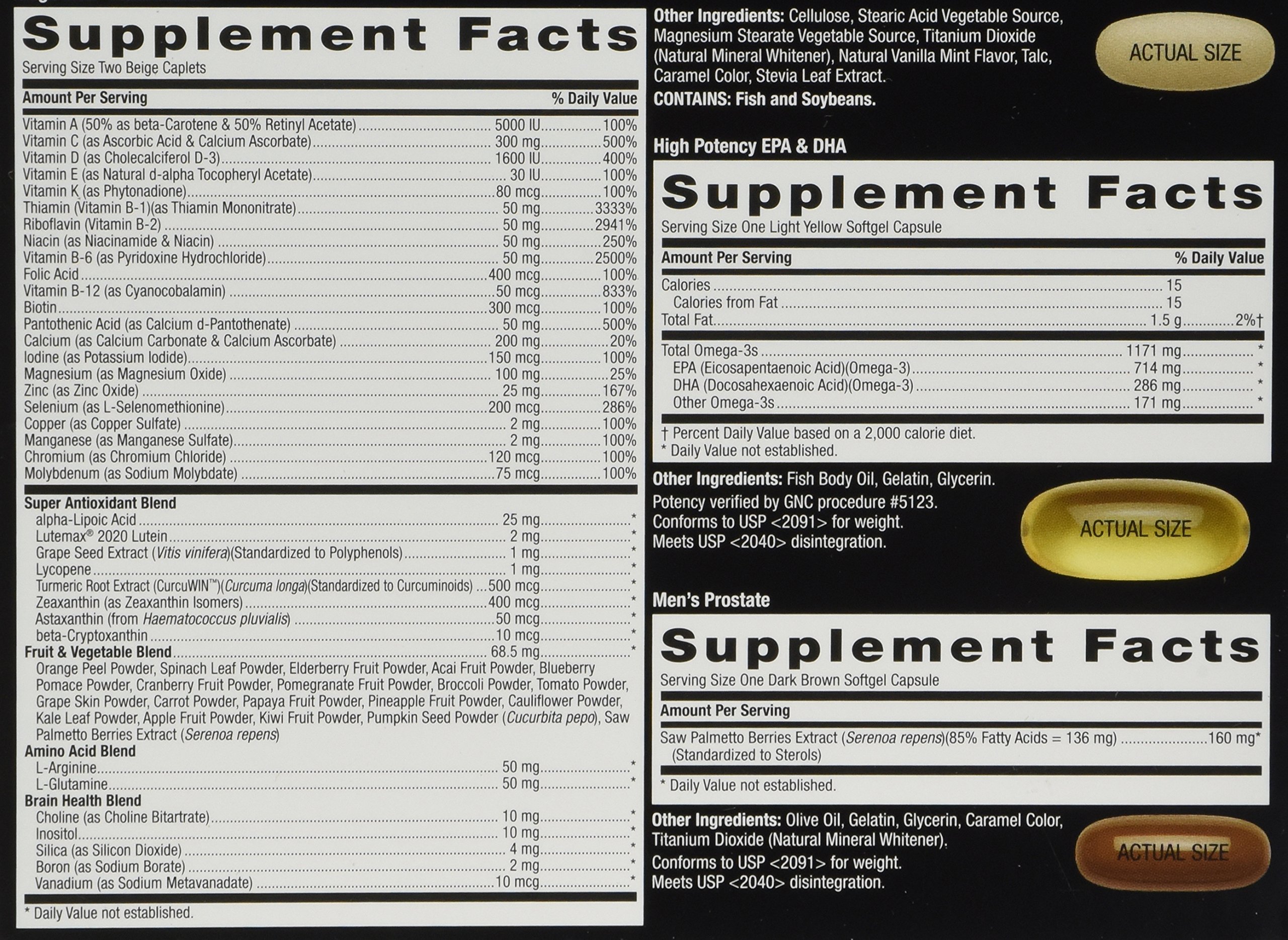 GNC MEGA MEN Performance and Vitality 30 Packs NEW and IMPROVED Buy