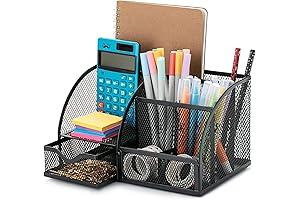 Mr. Pen - Black Mesh Desk Organizer: The Ultimate Efficiency Booster