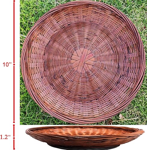 Miniatura 6 de Soporte de placa de papel de bambú de tejido a mano clásico de alto nivel (10 '' redondo)