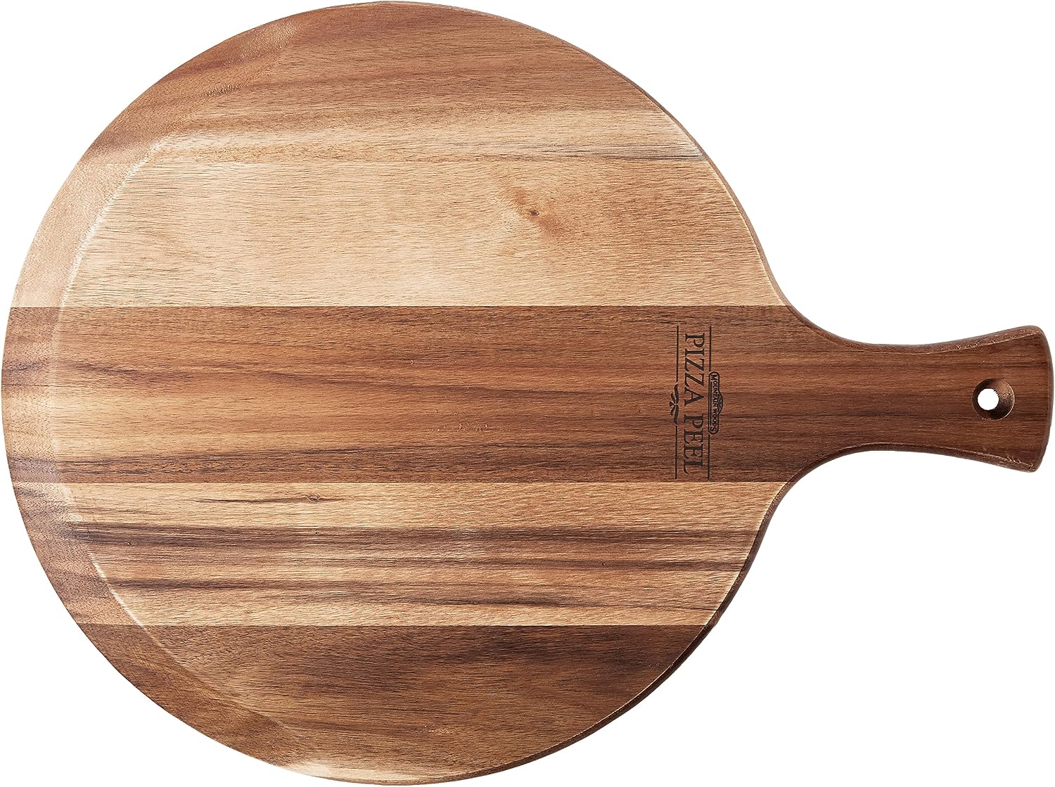 Blасk Frіdау Clеаrаnсе Mountain Woods Brown Large Acacia Wood Pizza Peel/Cutting Board/Serving Tray | Paddle Serving Boards with Handle for Pizzas Bread Baking, Fruits, Vegetables, & Cheese - 21.25 x 16 x 0.625