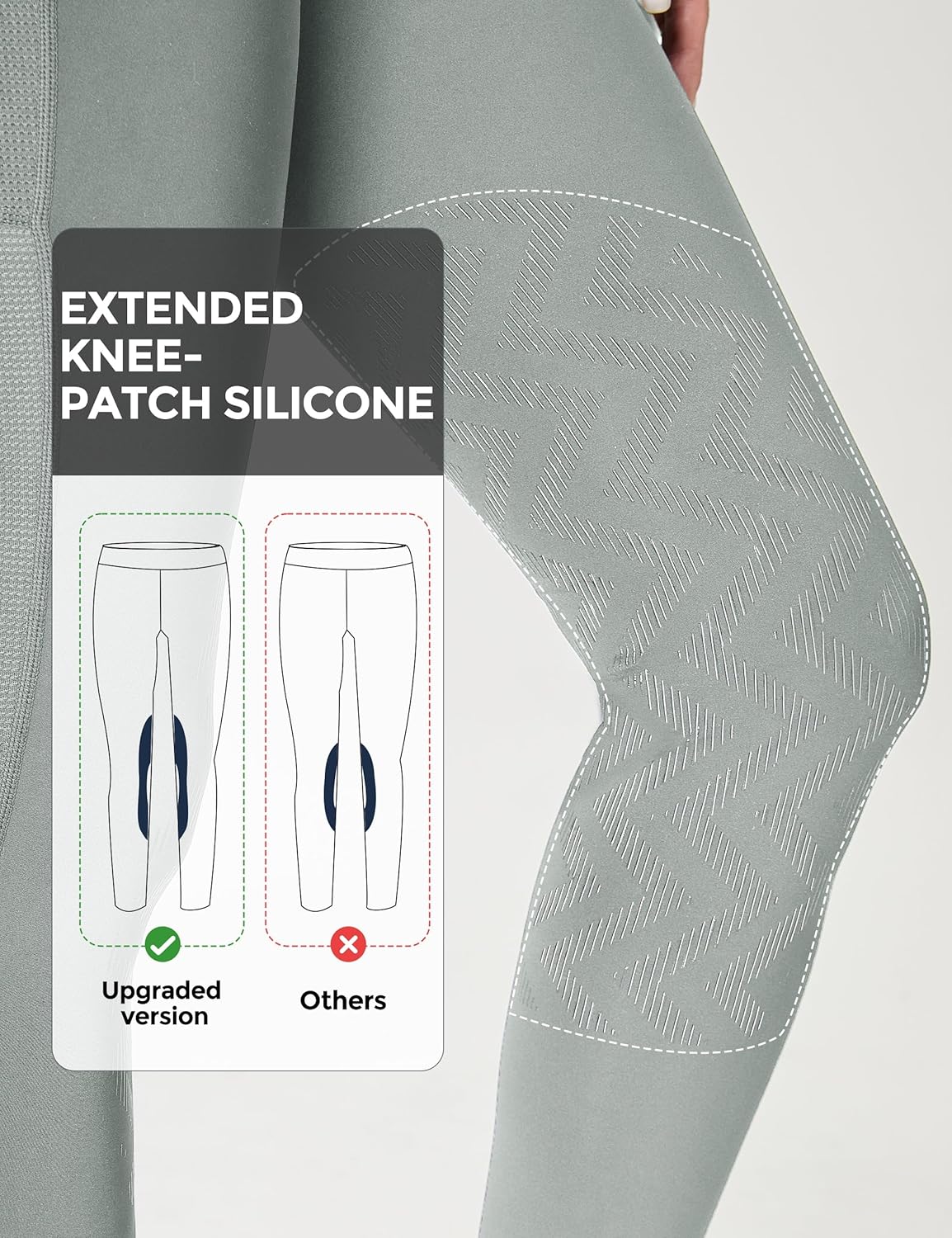 FitsT4 Sports Women's Horse Riding Pants Knee-Patch Riding Tights Ventilated Mesh Equestrian Breeches with Pockets - Image 4