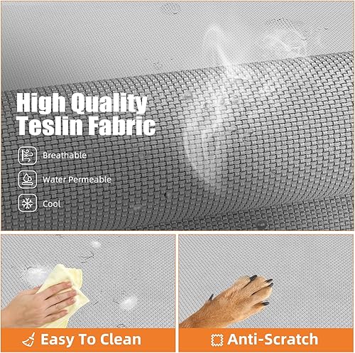 Miniatura 6 de Simple Trending Cama elevada para perros grandes, cuna elevada refrescante con refuerzos, cama transpirable para mascotas para exteriores, 47.75 x