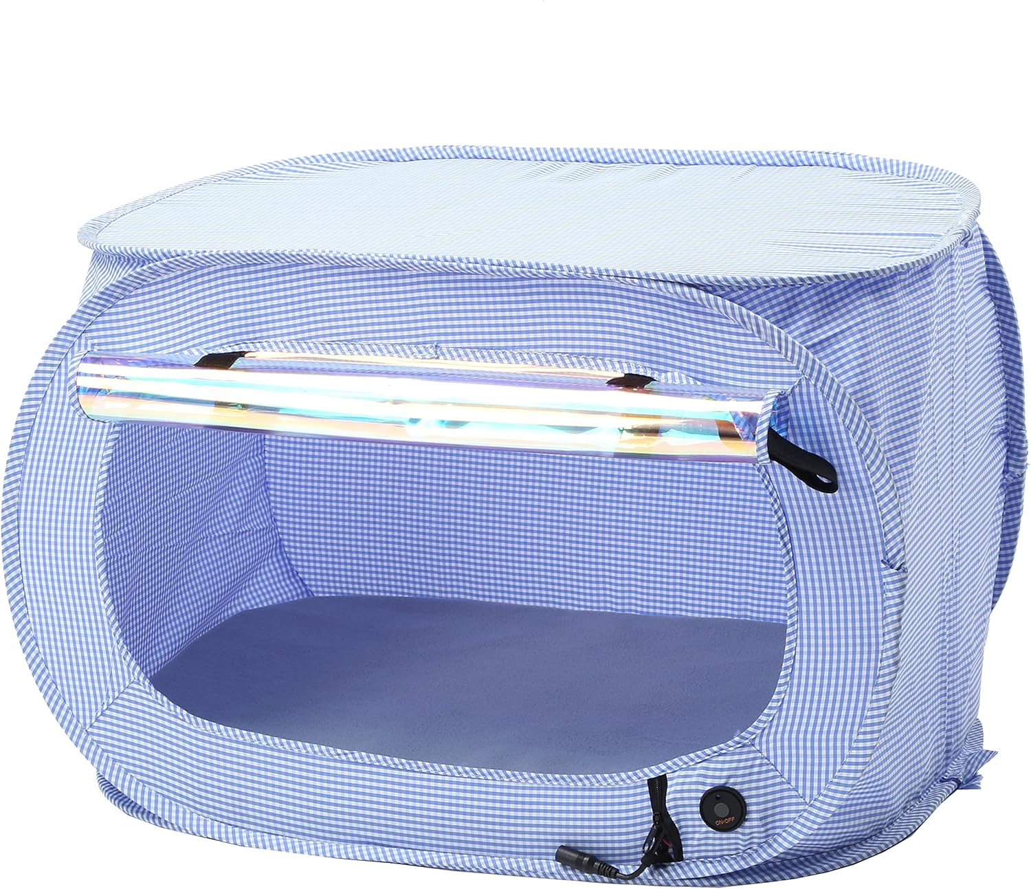 Pet Life ® 'Enterlude' Innovative Smart Electronic Heating Lightweight and Collapsible Travel Folding Cat and Dog Tent or Wired Dog Crate