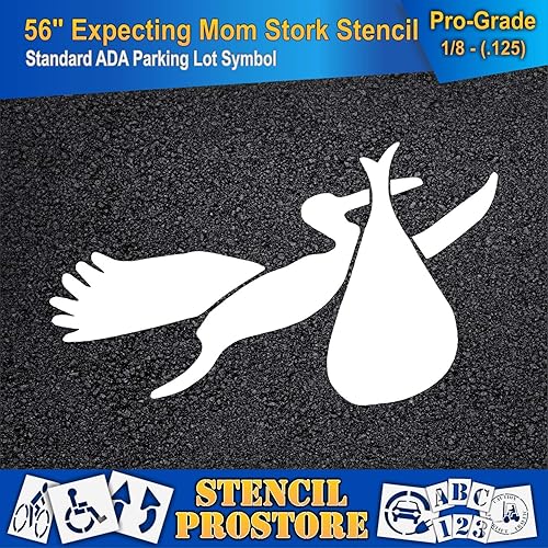 Miniatura 3 de Plantillas de pavimento  56 pulgadas  Reservadas para futuras madres cigüeñas  54 pulgadas x 92 pulgadas x 18 pulgadas (128 mil)  Grado profesional