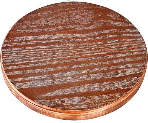 Miniatura 5 de Topower Taburete de cocina de granja, taburete de mostrador industrial, asiento redondo decorativo de cocina, taburetes de bar giratorios de altura