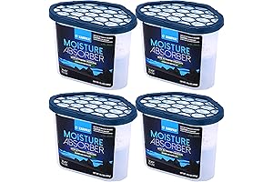 Window Condensation Absorber: Moisture Absorber Activated Charcoal Removes Moisture, Damp, Humidity, & Odors (4 Pack)
