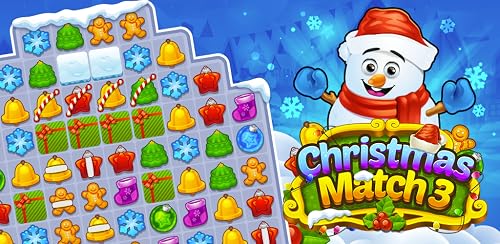 Christmas Match 3 Candy Games Free - New Magic Matching Holiday Puzzle Story Blast, Sweet Santa Chocolate Cookie Treats with Gingerbread Sugar Jam, Offline Addictive Fun for Kindle Fire – vue 9