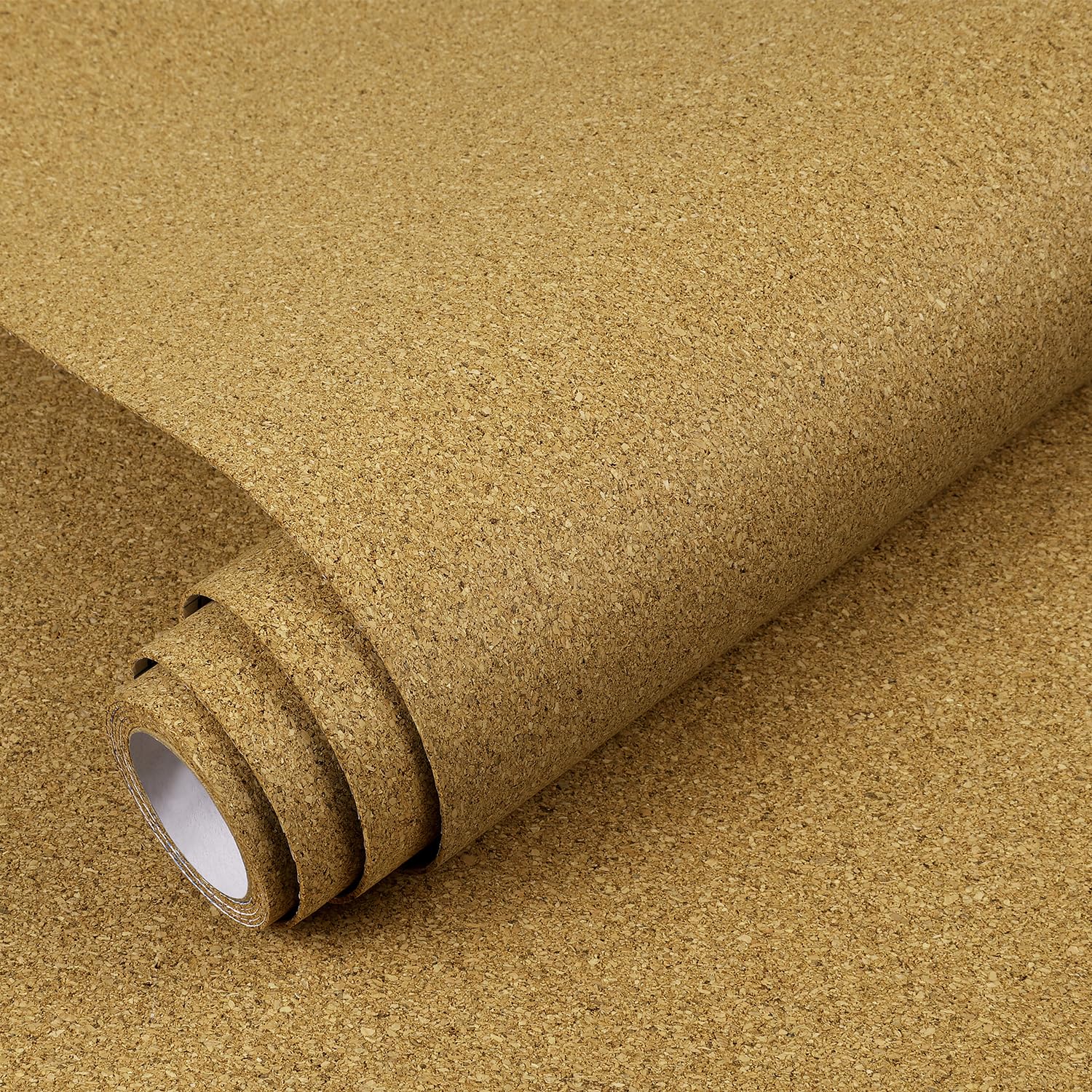 Yenhome 12"X118" Thin Cork Roll with Adhesive Backing Natural Cork Shelf Liners for Kitchen Cabinets Decorative Corks Board Roll Corkboards for Office