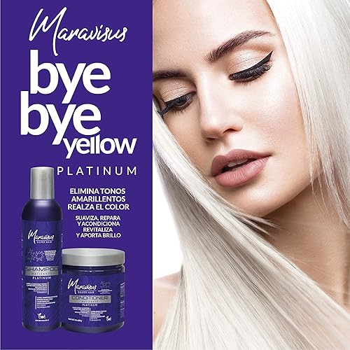 Miniatura 6 de BOE Maravisus Silver - Acondicionador tonificante morado para cabello rubio, gris y decolorado, reduce el cobrizo, añade brillo y repara el daño,