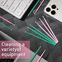 Vista 6 de Cindeer 200 piezas de cepillos de limpieza para máquinas de coser, hisopos limpios, desechables, puntas puntiagudas, hisopos de limpieza