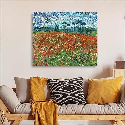 Miniatura 1392 de A&T ARTWORK The Starry Night de Vincent Van Gogh. Tamaño del marco: 36 x 30 pulgadas, tamaño de la imagen: 30 x 24 pulgadas, reproducciones clásicas