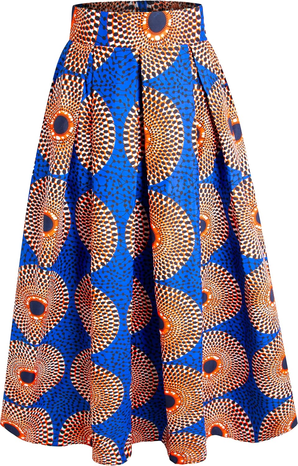 SHENBOLEN Women African Traditional Costume Ankara Print Skirt Dashiki Long Skirts