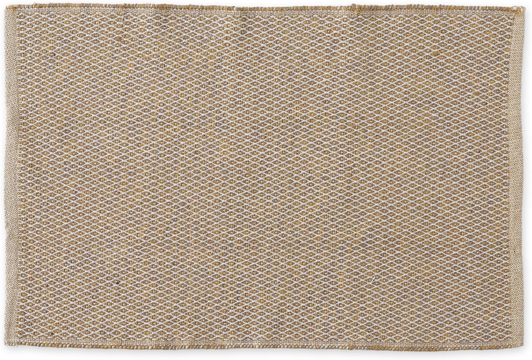 DII Woven Recycled Yarn Rag Rug Collection Miniature Diamonds, 2x3', Stone